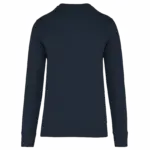 Ecologische kindersweater met ronde hals, navy — productfoto 19