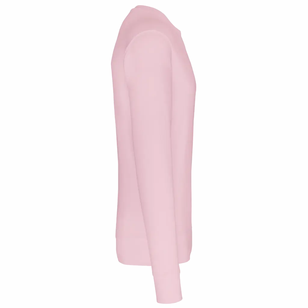 Ecologische kindersweater met ronde hals, pale pink — productfoto 23