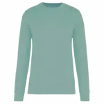 Ecologische kindersweater met ronde hals, sage — productfoto 30