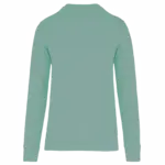 Ecologische kindersweater met ronde hals, sage — productfoto 31