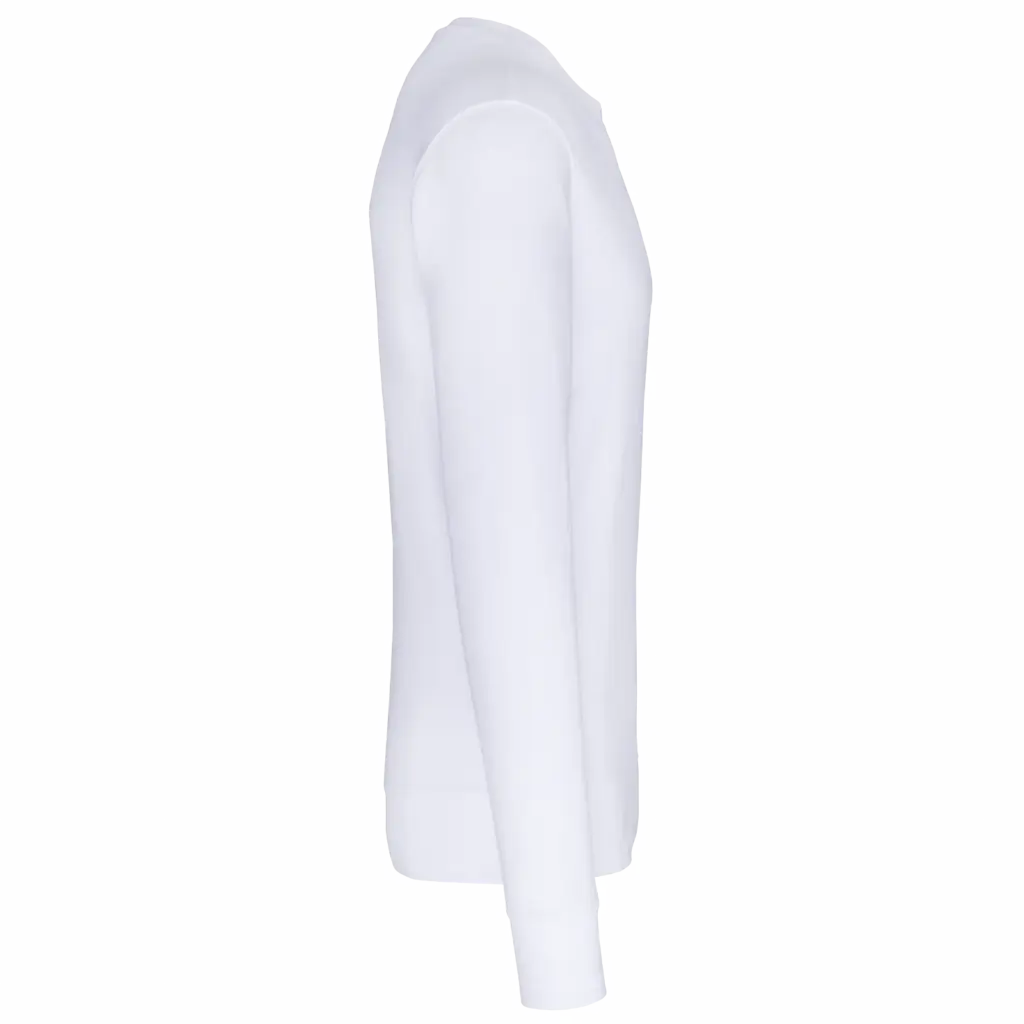 Ecologische kindersweater met ronde hals, white — productfoto 32