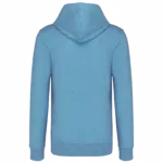 PS_K4027-B_CLOUDYBLUEHEATHER - Hidalgo Ecologische herensweater met capuchon, cloudy blue heather — productfoto 21
