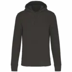 PS_K4027_DARKGREY - Hidalgo Ecologische herensweater met capuchon, dark grey — productfoto 26