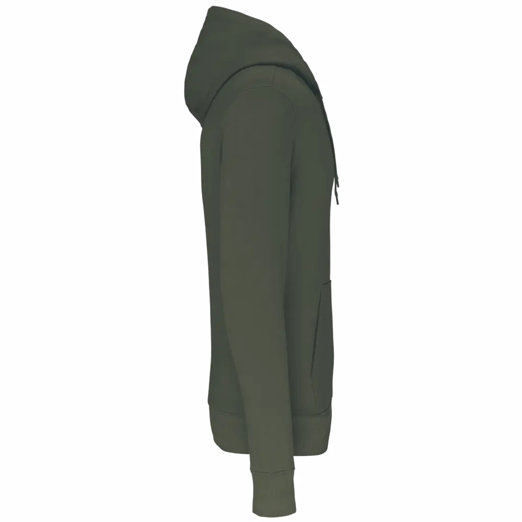 PS_K4027-S_DARKKHAKI - Hidalgo Ecologische herensweater met capuchon, dark khaki — productfoto 28