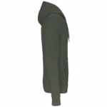 PS_K4027-S_DARKKHAKI - Hidalgo Ecologische herensweater met capuchon, dark khaki — productfoto 28