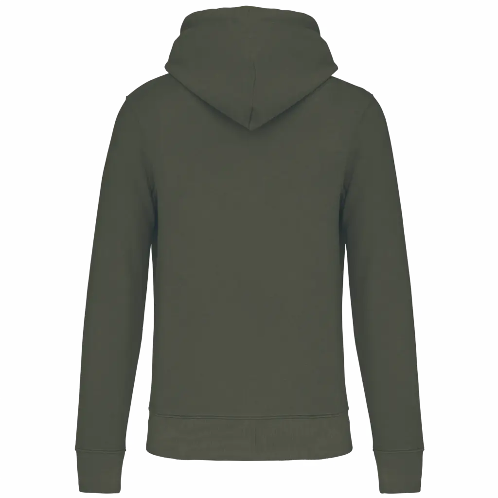PS_K4027-B_DARKKHAKI - Hidalgo Ecologische herensweater met capuchon, dark khaki — productfoto 30