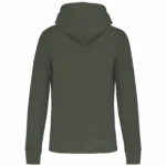 PS_K4027-B_DARKKHAKI - Hidalgo Ecologische herensweater met capuchon, dark khaki — productfoto 30
