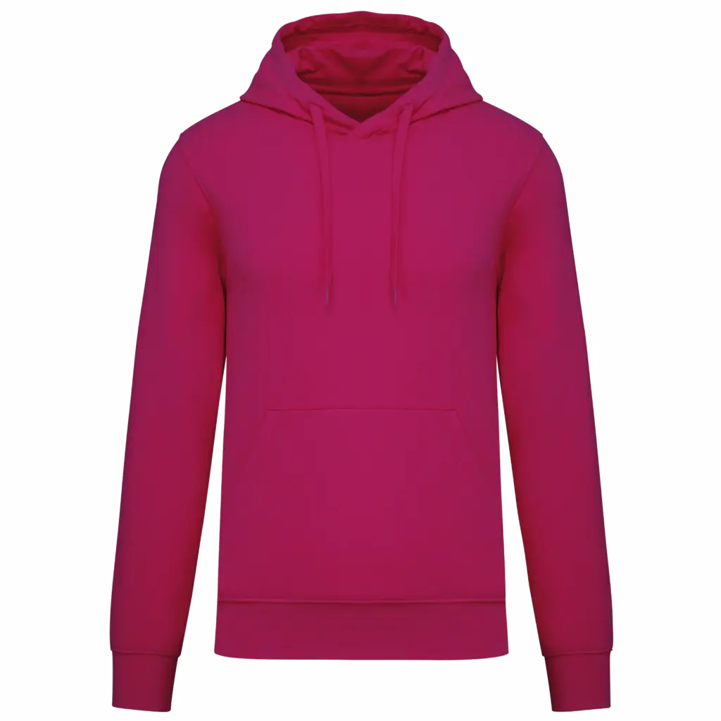 PS_K4027_FUCHSIA - Hidalgo Ecologische herensweater met capuchon, fuchsia — productfoto 44