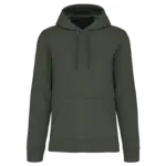 PS_K4027_GREENMARBLEHEATHER - Hidalgo Ecologische herensweater met capuchon, green marble heather — productfoto 47