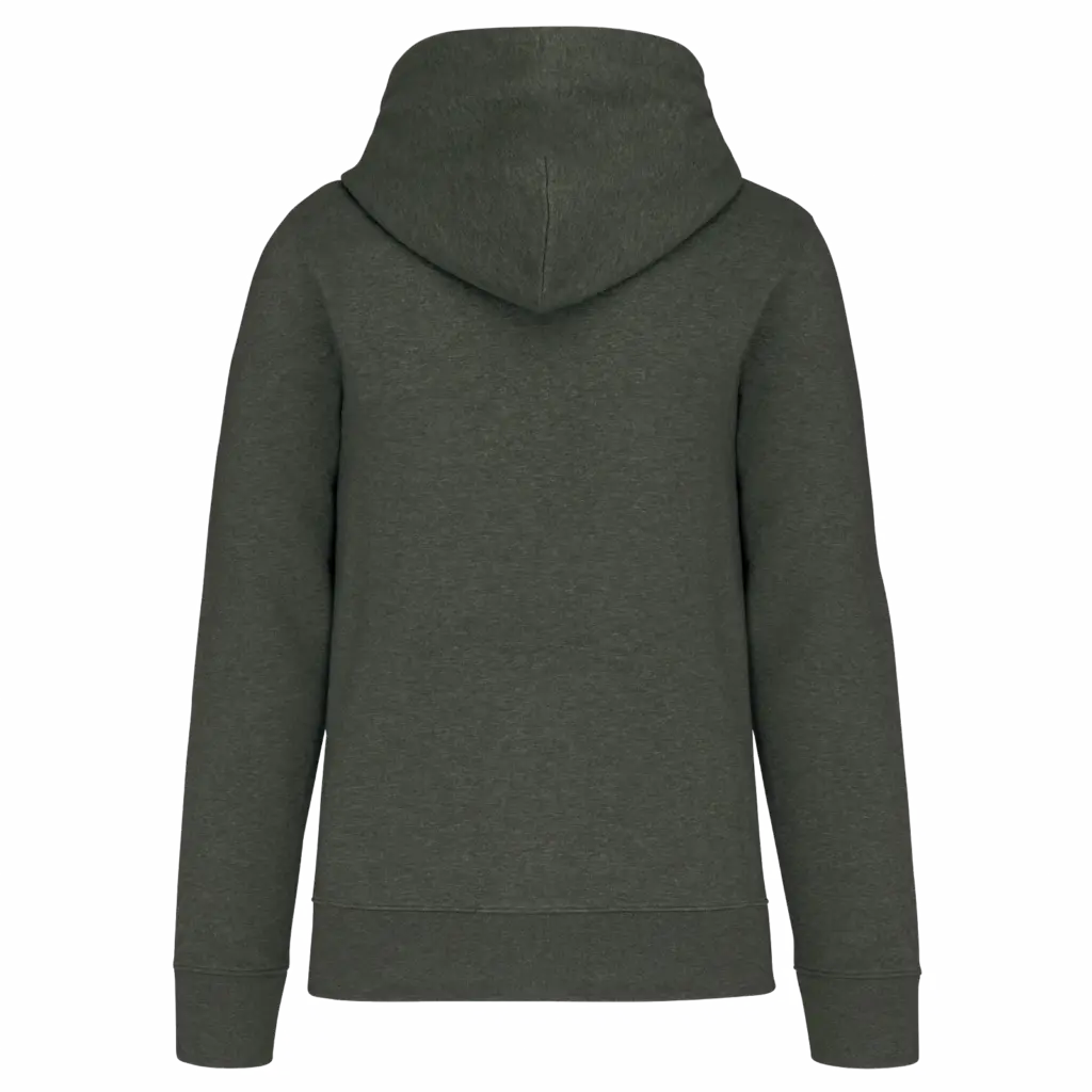 PS_K4027-B_GREENMARBLEHEATHER - Hidalgo Ecologische herensweater met capuchon, green marble heather — productfoto 48