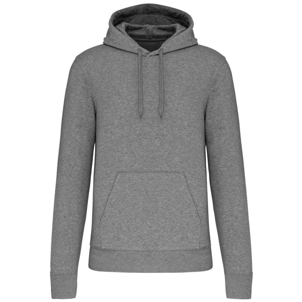 PS_K4027_GREYHEATHER - Hidalgo Ecologische herensweater met capuchon, grey heather — productfoto 50