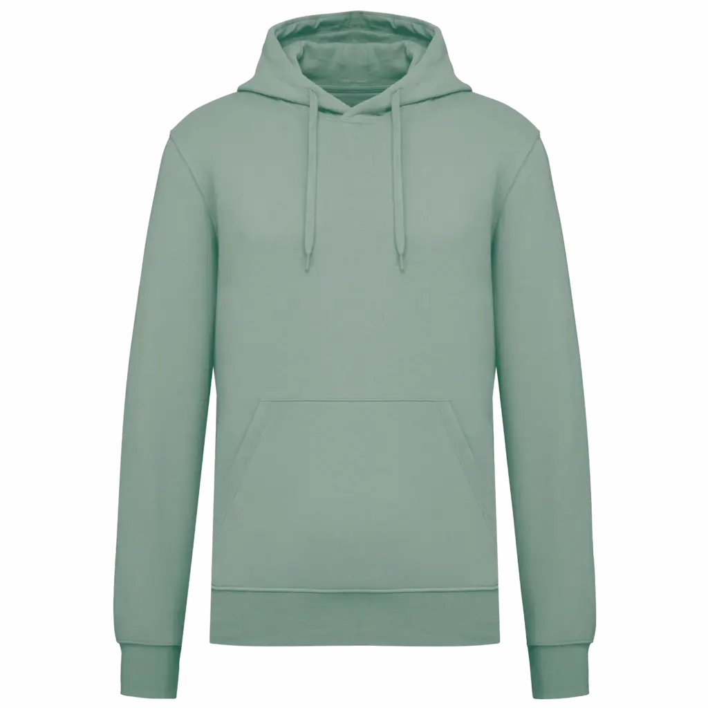 PS_K4027_SAGE - Hidalgo Ecologische herensweater met capuchon, sage — productfoto 83