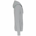 PS_K4027-S_SNOWGREY - Hidalgo Ecologische herensweater met capuchon, snow grey — productfoto 91