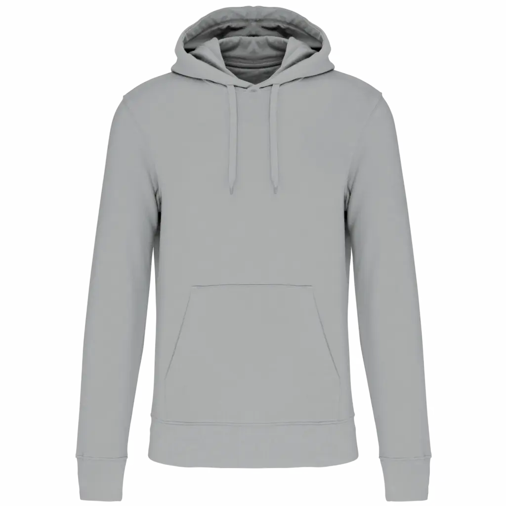 PS_K4027_SNOWGREY - Hidalgo Ecologische herensweater met capuchon, snow grey — productfoto 92