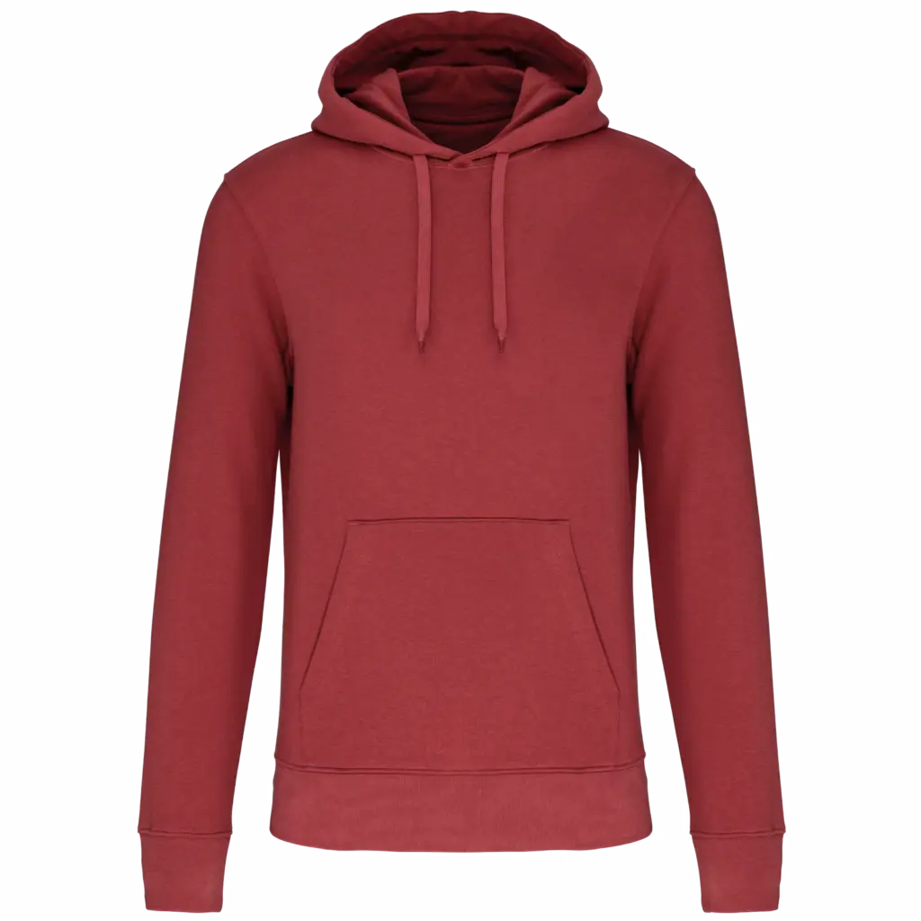PS_K4027_TERRACOTTARED - Hidalgo Ecologische herensweater met capuchon, terracotta red — productfoto 95