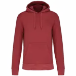 PS_K4027_TERRACOTTARED - Hidalgo Ecologische herensweater met capuchon, terracotta red — productfoto 95