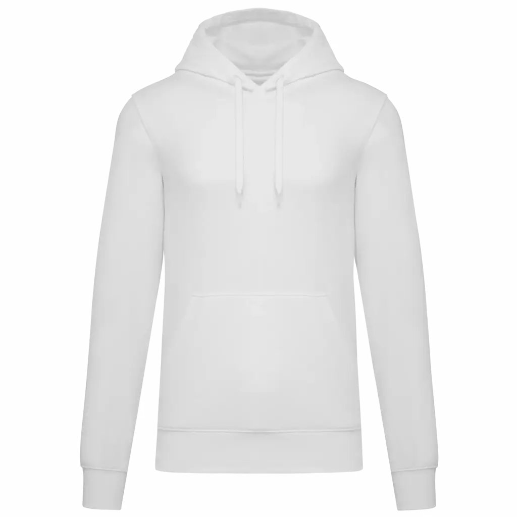 PS_K4027_WHITE - Hidalgo Ecologische herensweater met capuchon, white — productfoto 101