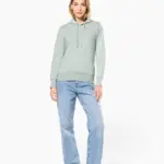K4028-15_2025 - Hidalgo-werbeartikel Ecologische damessweater met capuchon — productfoto 7