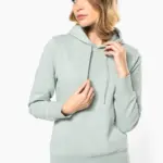 K4028-17_2025 - Hidalgo-werbeartikel Ecologische damessweater met capuchon — productfoto 8