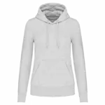 PS_K4028_ASHHEATHER - Hidalgo-werbeartikel Ecologische damessweater met capuchon, ash heather — productfoto 11