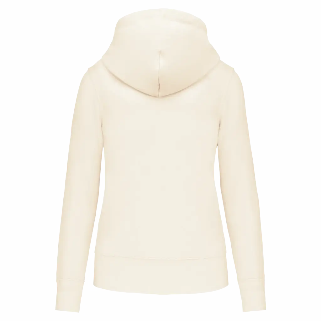 PS_K4028-B_COCONUTMILK - Hidalgo-werbeartikel Ecologische damessweater met capuchon, coconut milk — productfoto 18