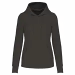PS_K4028_DARKGREY - Hidalgo-werbeartikel Ecologische damessweater met capuchon, dark grey — productfoto 20