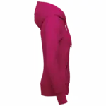 PS_K4028-S_FUCHSIA - Hidalgo-werbeartikel Ecologische damessweater met capuchon, fuchsia — productfoto 25