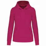 PS_K4028_FUCHSIA - Hidalgo-werbeartikel Ecologische damessweater met capuchon, fuchsia — productfoto 26