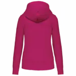 PS_K4028-B_FUCHSIA - Hidalgo-werbeartikel Ecologische damessweater met capuchon, fuchsia — productfoto 27