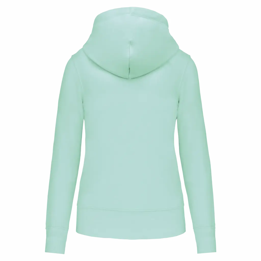 PS_K4028-B_ICEMINT - Hidalgo-werbeartikel Ecologische damessweater met capuchon, ice mint — productfoto 30