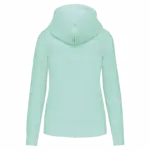 PS_K4028-B_ICEMINT - Hidalgo-werbeartikel Ecologische damessweater met capuchon, ice mint — productfoto 30
