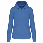 PS_K4028_LIGHTROYALBLUE - Hidalgo-werbeartikel Ecologische damessweater met capuchon, light royal blue — productfoto 35