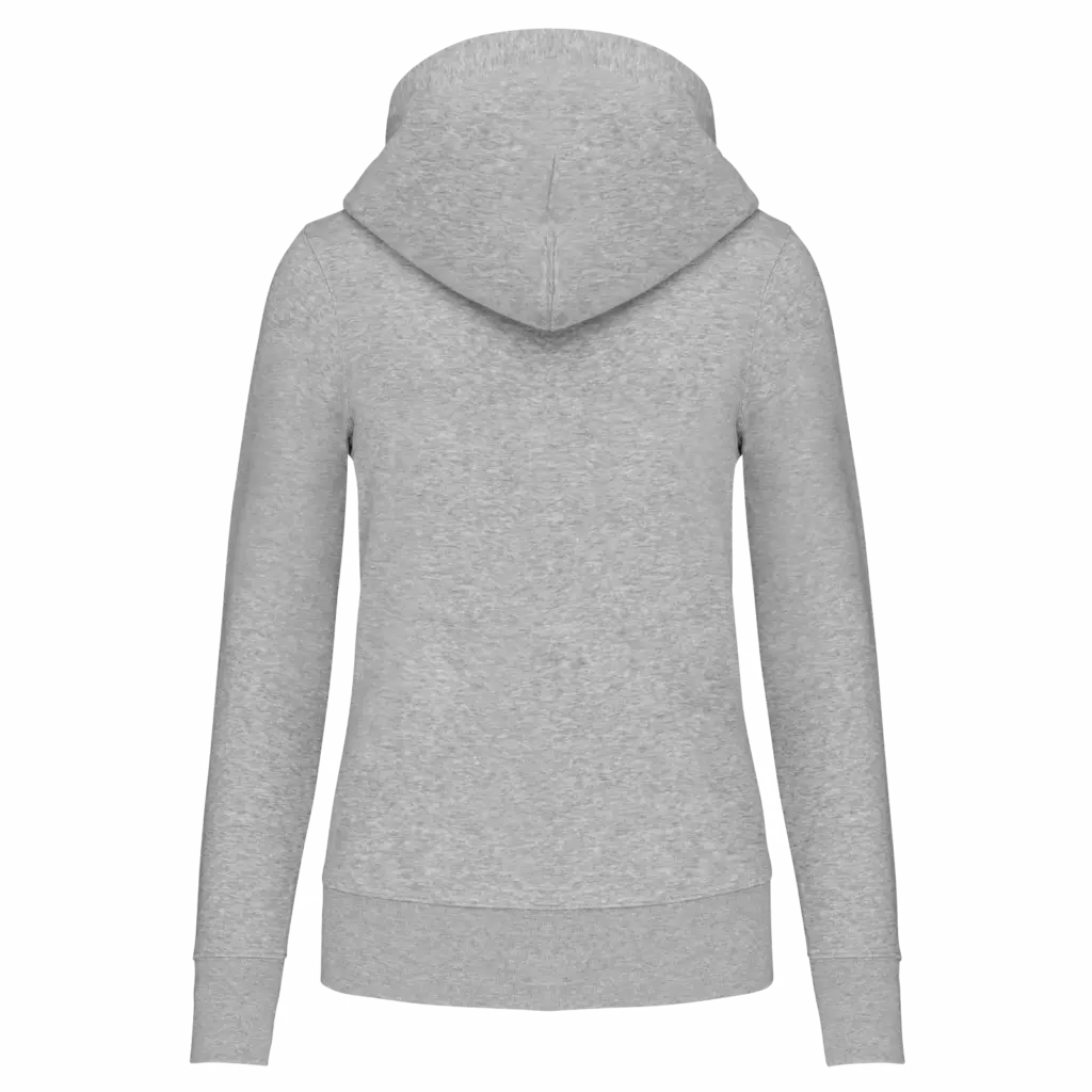 PS_K4028-B_OXFORDGREY - Hidalgo-werbeartikel Ecologische damessweater met capuchon, oxford grey — productfoto 42
