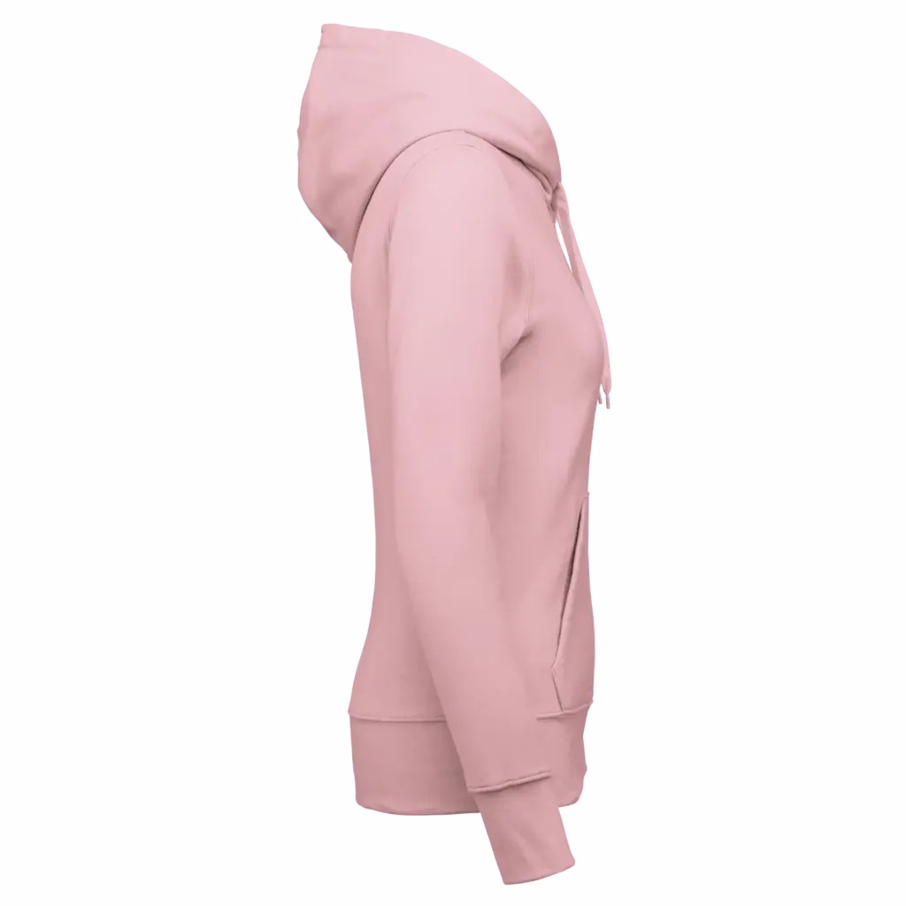 PS_K4028-S_PALEPINK - Hidalgo-werbeartikel Ecologische damessweater met capuchon, pale pink — productfoto 43