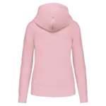 PS_K4028-B_PALEPINK - Hidalgo-werbeartikel Ecologische damessweater met capuchon, pale pink — productfoto 45