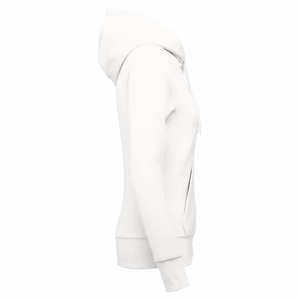 PS_K4028-S_WHITE - Hidalgo-werbeartikel Ecologische damessweater met capuchon, white — productfoto 52