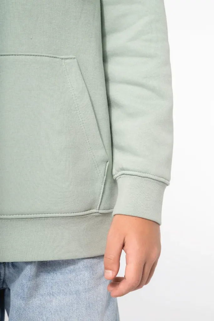 Ecologische kindersweater met capuchon — productfoto 5