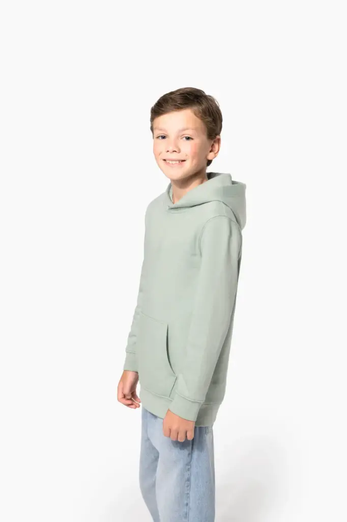 Ecologische kindersweater met capuchon — productfoto 6