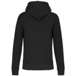 Ecologische kindersweater met capuchon, black — productfoto 11