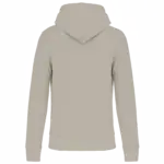 Ecologische kindersweater met capuchon, clay — productfoto 14