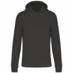 Ecologische kindersweater met capuchon, dark grey — productfoto 16