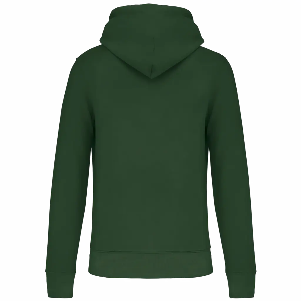 Ecologische kindersweater met capuchon, forest green — productfoto 20