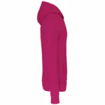 Ecologische kindersweater met capuchon, fuchsia — productfoto 21