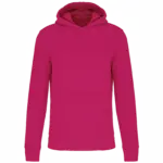 Ecologische kindersweater met capuchon, fuchsia — productfoto 22