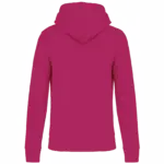 Ecologische kindersweater met capuchon, fuchsia — productfoto 23