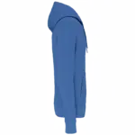 Ecologische kindersweater met capuchon, light royal blue — productfoto 27
