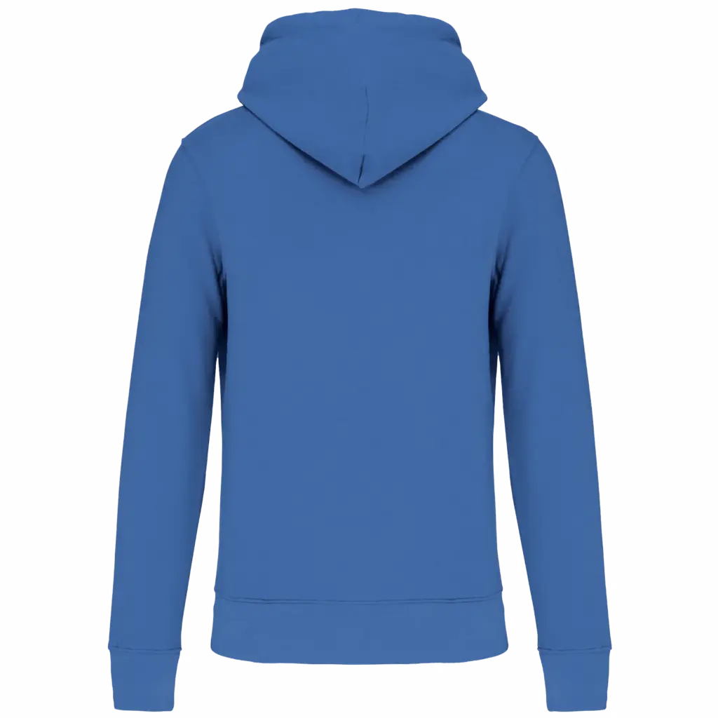 Ecologische kindersweater met capuchon, light royal blue — productfoto 29