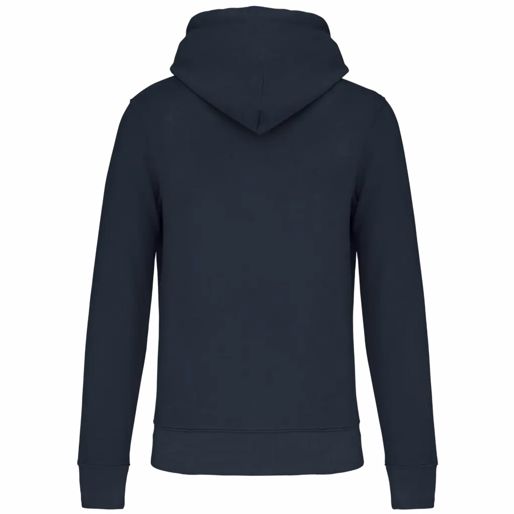 Ecologische kindersweater met capuchon, navy — productfoto 32