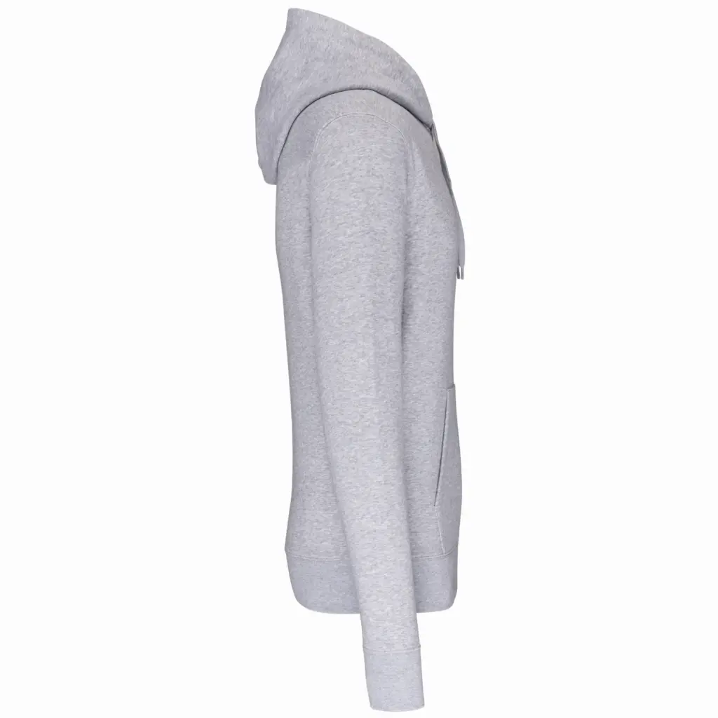 Ecologische kindersweater met capuchon, oxford grey — productfoto 33