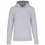 Ecologische kindersweater met capuchon, oxford grey — productfoto 34